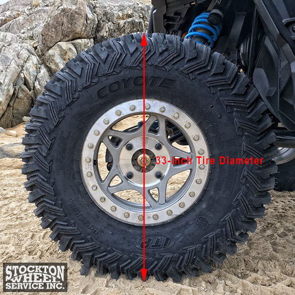 33-inch diameter tire