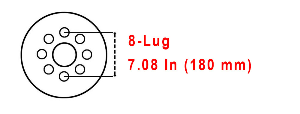 8x180 wheel Bolt Pattern