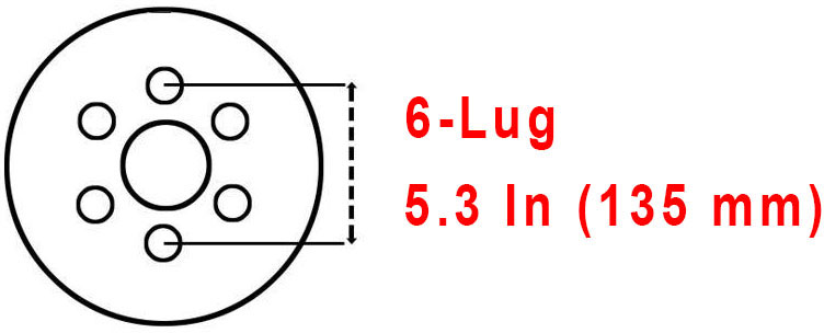 6x135 bolt pattern