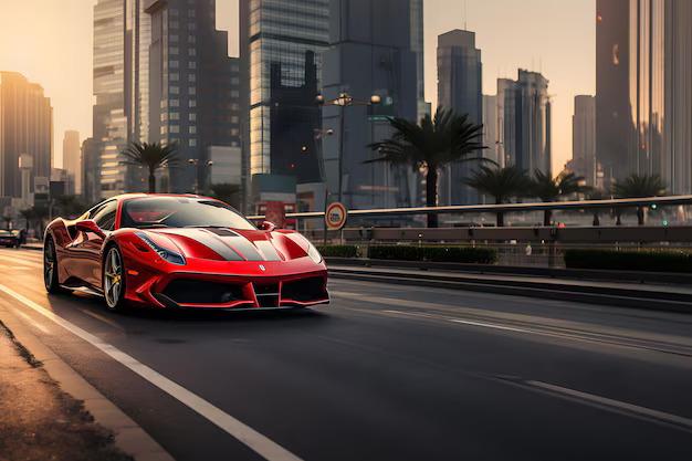 ferrari running Dubai